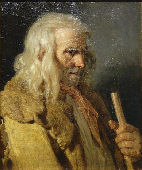Jean-Jacques Monanteuil Portrait of a Breton Peasant oil painting picture